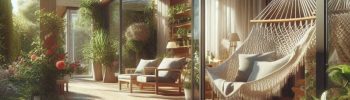 Une terrasse bois ensoleillée