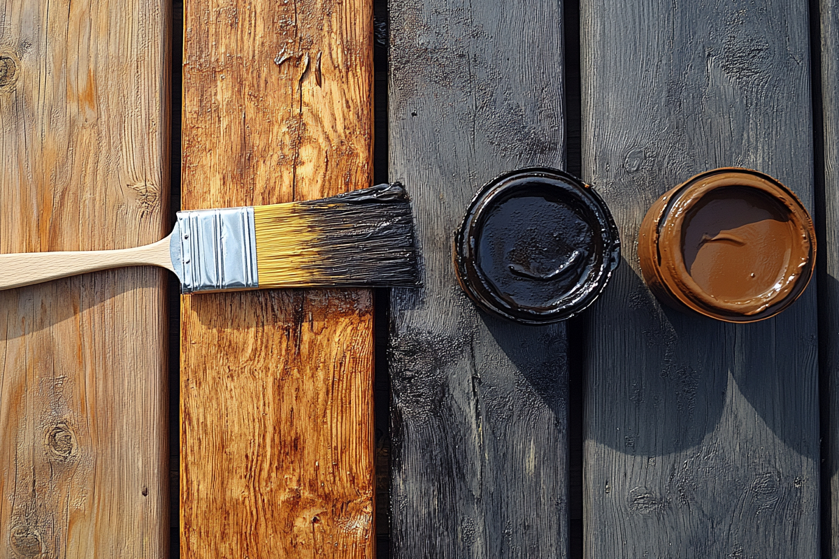 Lames de terrasse bois en plein lasurage